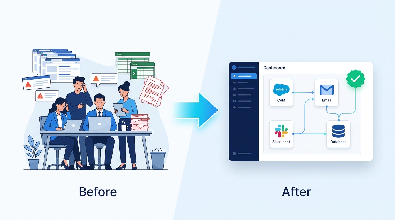 AI Automation Agency: Before vs After Workflow Transformation